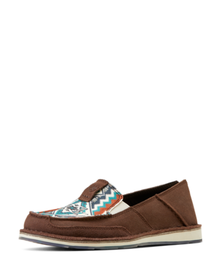 ARIAT WOMEN'S CHIMAYO CHOCOLATE SUEDE RIO ARRIBA TURQUOISE CRUISER
