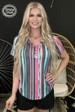 SERAPE CITY HEART TOP