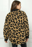 LEOPARD PRINT SHERPA CONTRAST SHACKET