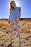 VINTAGE FLORAL JEANS