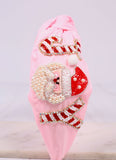 CHRISTMAS JOY SANTA PINK HEADBAND