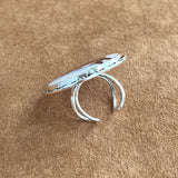 TEXAS THE LONE STAR STATE SILVER CONCHO RING