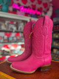 CORRAL WOMEN'S HOT PINK EMBROIDERY SQUARE TOE TALL WESTERN BOOTS - Z5182