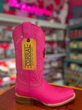 CORRAL WOMEN'S HOT PINK EMBROIDERY SQUARE TOE TALL WESTERN BOOTS - Z5182