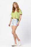 JUDY BLUE HEATHER MID RISE BLEACHED SPLATTERED SHORTS