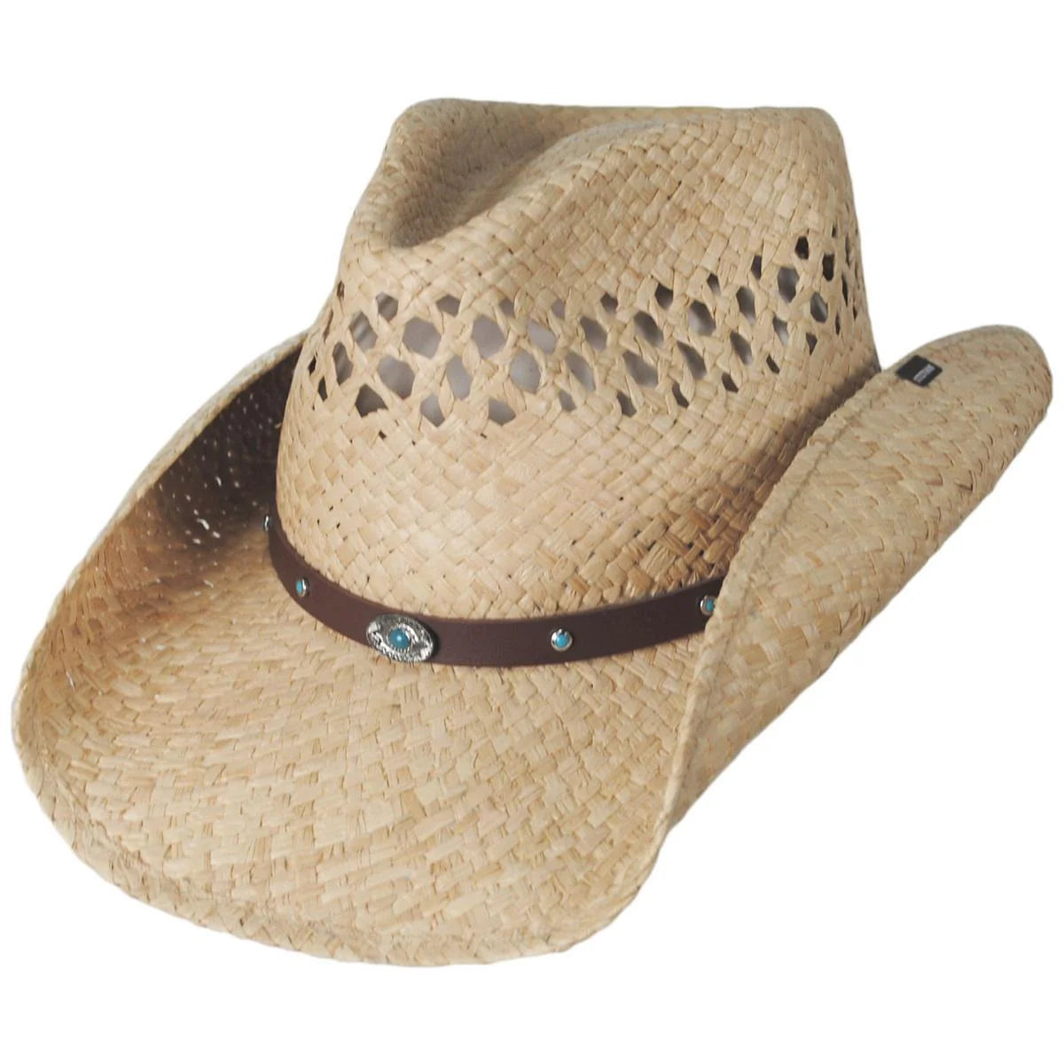 STETSON MADRID RAFFIA STRAW NATURAL WESTERN HAT