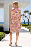 THE LIZZY TIERED DRESS - VIOLET BLUE