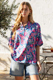 THE LIZZY BREEZE BLOUSE - ROYAL BLUE