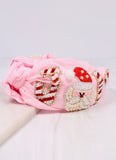 CHRISTMAS JOY SANTA PINK HEADBAND