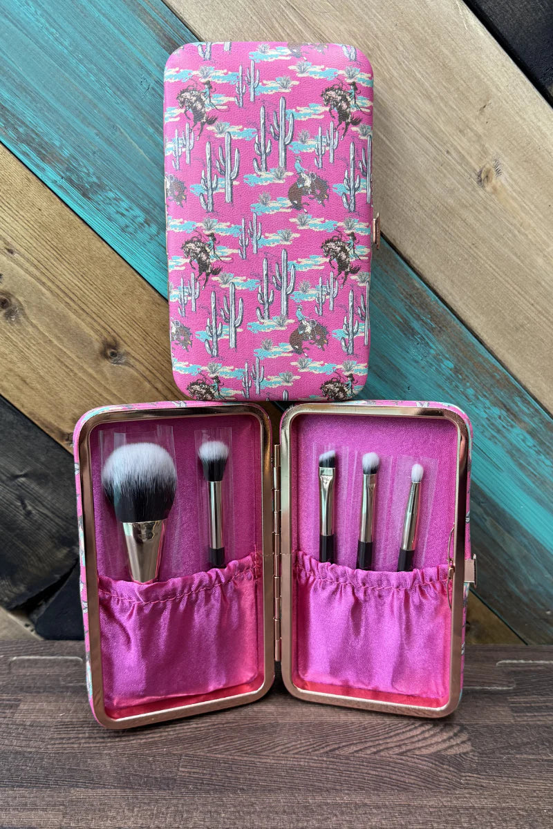 BLUSH & BRONCS MAKEUP BRUSH SET