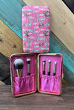 BLUSH & BRONCS MAKEUP BRUSH SET