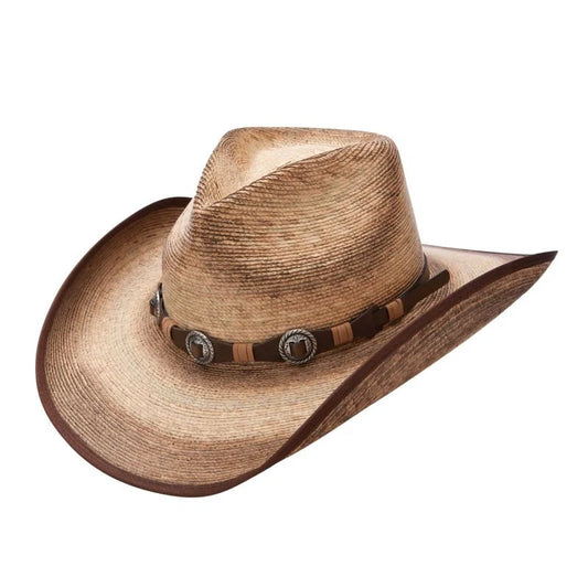 STETSON KIMBALL PALM LEAF STRAWA WESTERN HAT