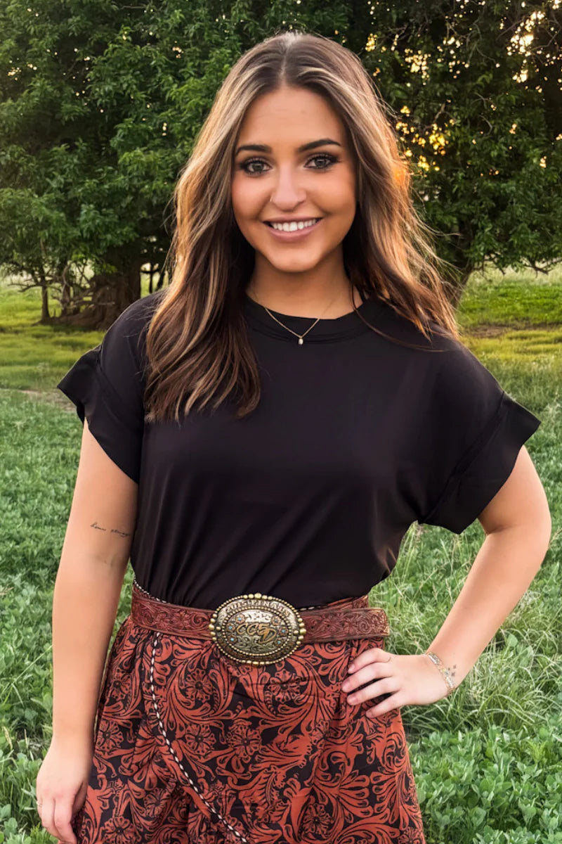 COUNTRY TOOLED SKIRT