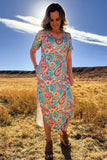 WILLOW PAISLEY MAXI DRESS