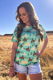 TURQUOISE DESERT TRAILS TOP