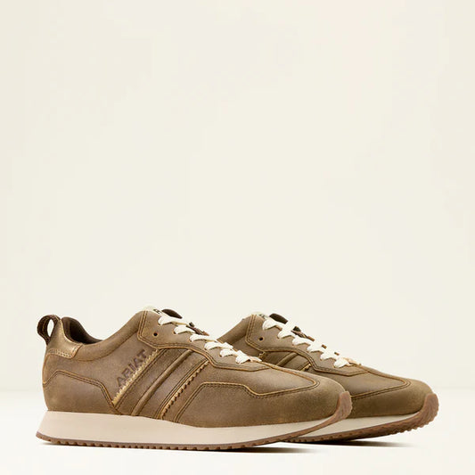ARIAT WOMEN'S RANCH RUNNER SHOES - BROWN BOMBER