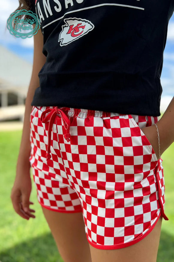 PEP RALLY SHORTS - RED