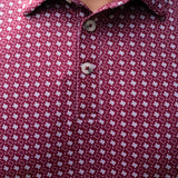 Burlebo Performance Polo - Texas Maroon & Grey