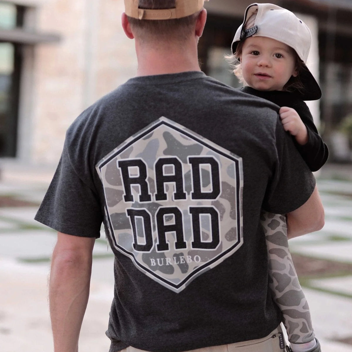 Burlebo Short Sleeve Rad Dad Tee - Heather Black