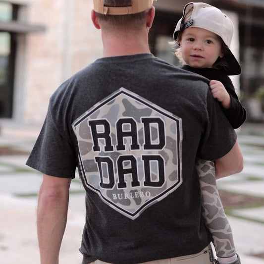 Burlebo Short Sleeve Rad Dad Tee - Heather Black
