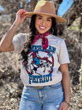 AMERICAN PATRIOT TEE - HEATHER DUST