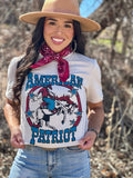 AMERICAN PATRIOT TEE - HEATHER DUST