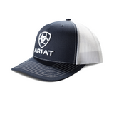 ARIAT MENS CAP SNAP BACK 3D EMBROIDERED NAVY