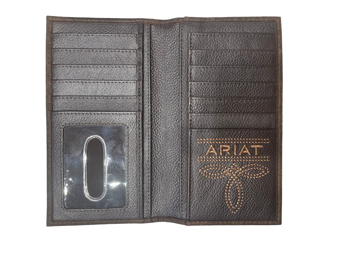 ARIAT RODEO MENS PERFORMANCE WORK WALLET - BROWN ROWDY
