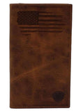 ARIAT RODEO DISTRESSED STITCH USA FLAG SHIELD LOGO