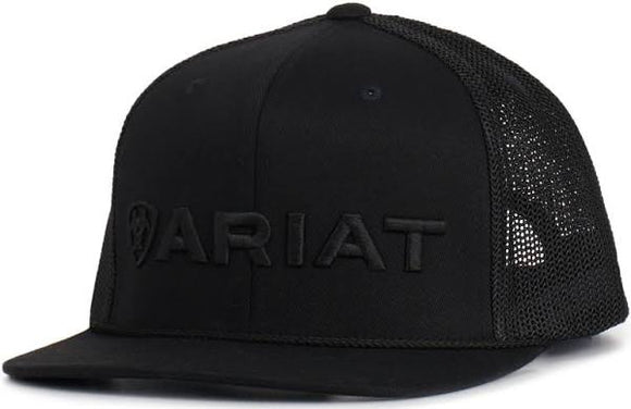 Ariat Men's 3D Embroidery Ball Cap - Black