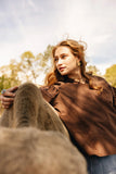 SWEETWATER STITCH TOP - CHOC