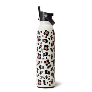 SWIG LIFE LUXY LEOPARD FLIP + SIP WATER BOTTLE (20oz)
