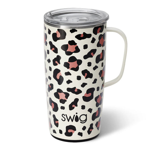 SWIG LIFE LUXY LEOPARD 22oz TRAVEL MUG