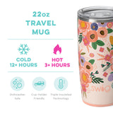 SWIG LIFE FULL BLOOM 22oz TRAVEL MUG WITH HANDLE