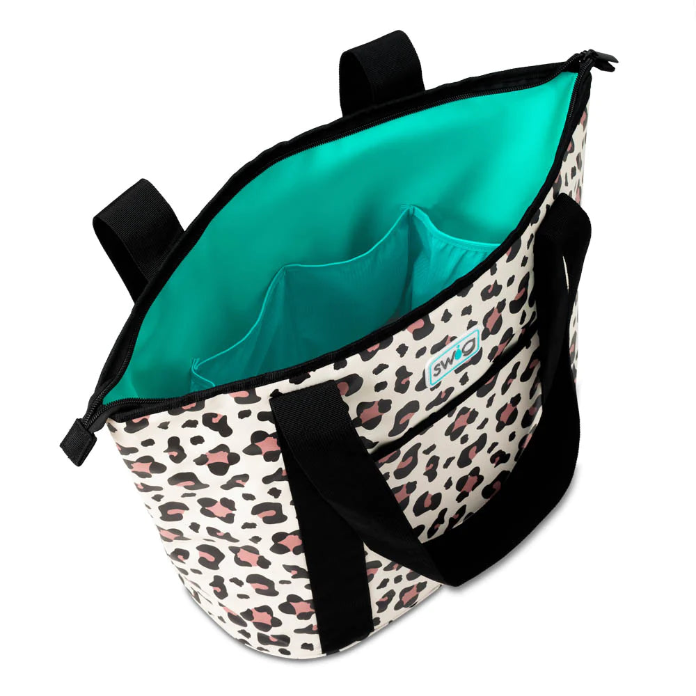 SWIG LIFE LUXY LEOPARD ZIPPI TOTE BAG – The Chandelier Rose