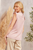 FLUTTER SLEEVES EMBROIDERY TOP - MAUVE