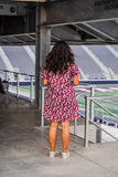 THE TAILGATE DRESS - MAROON