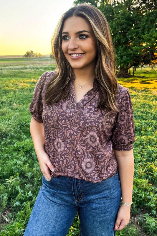 TOOLED AND WILD TOP