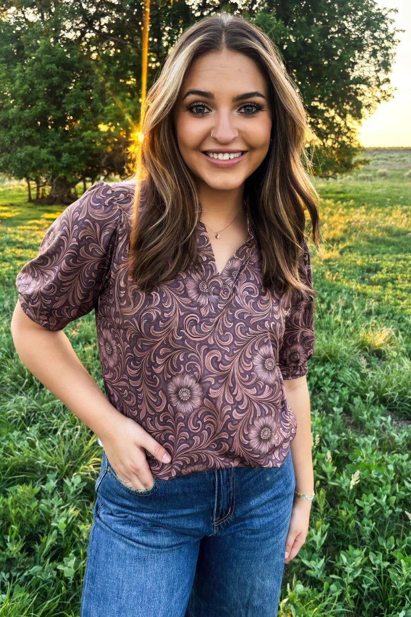TOOLED AND WILD TOP