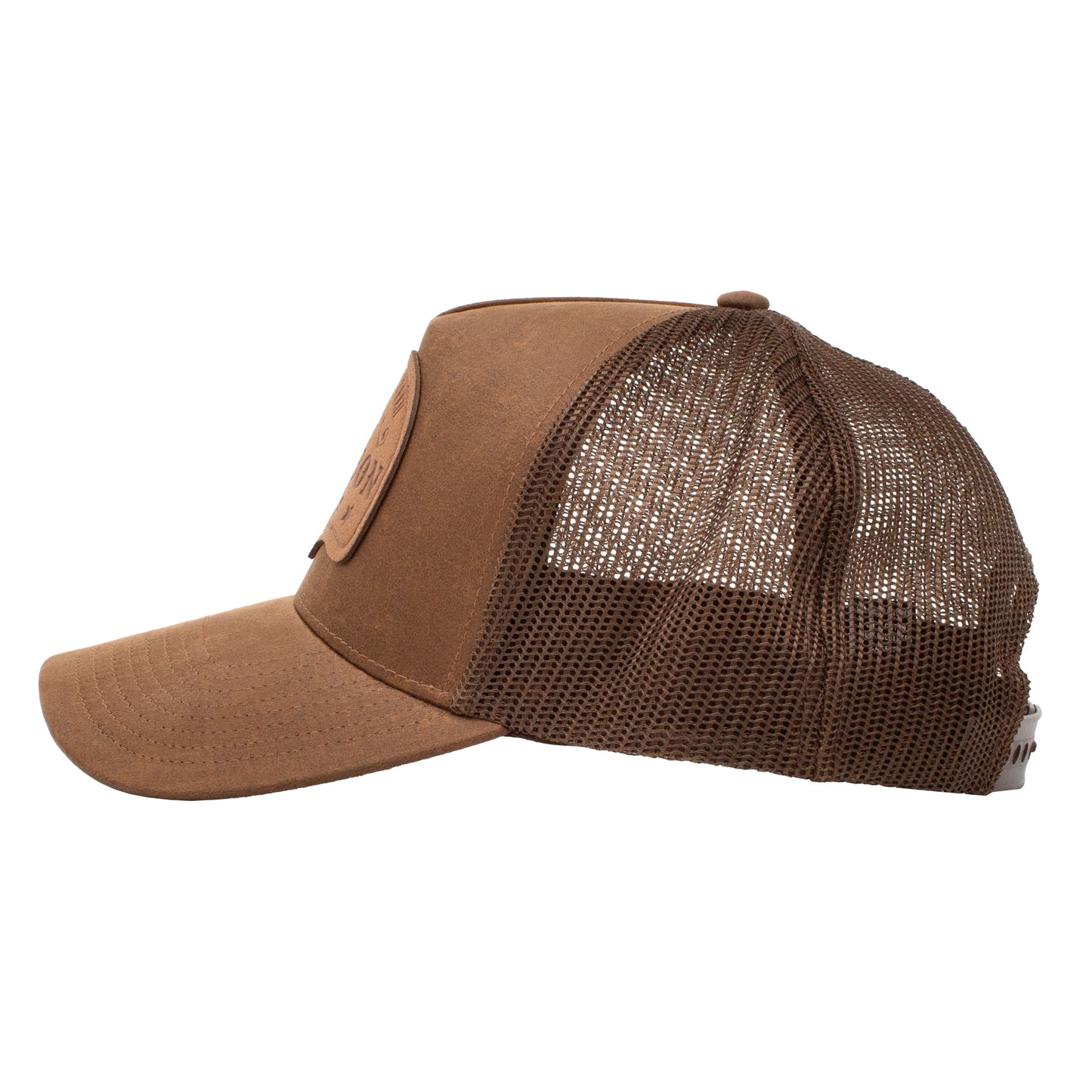 STETSON BORN ON THE TRAIL BROWN TRUCKER HAT