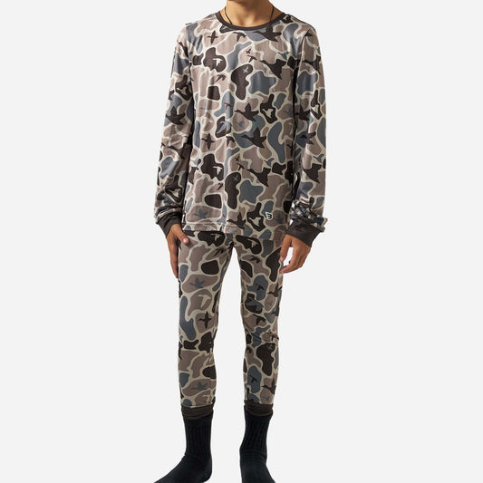 BURLEBO YOUTH PAJAMA SET - MALLARD MAYHEM CAMO