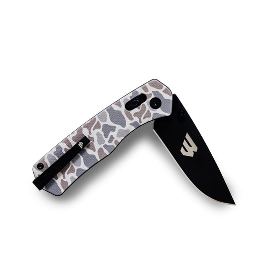 BURLEBO X WILLIAMS KNIFE CO - EVERYDAY CARRY KNIFE - CLASSIC DEER CAMO