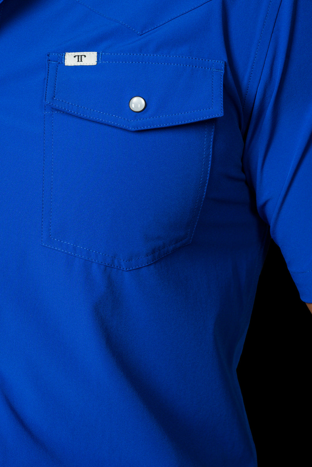 FERRELL MEN'S CORE COBALT BLUE- SHORT SLEEVE SNAP