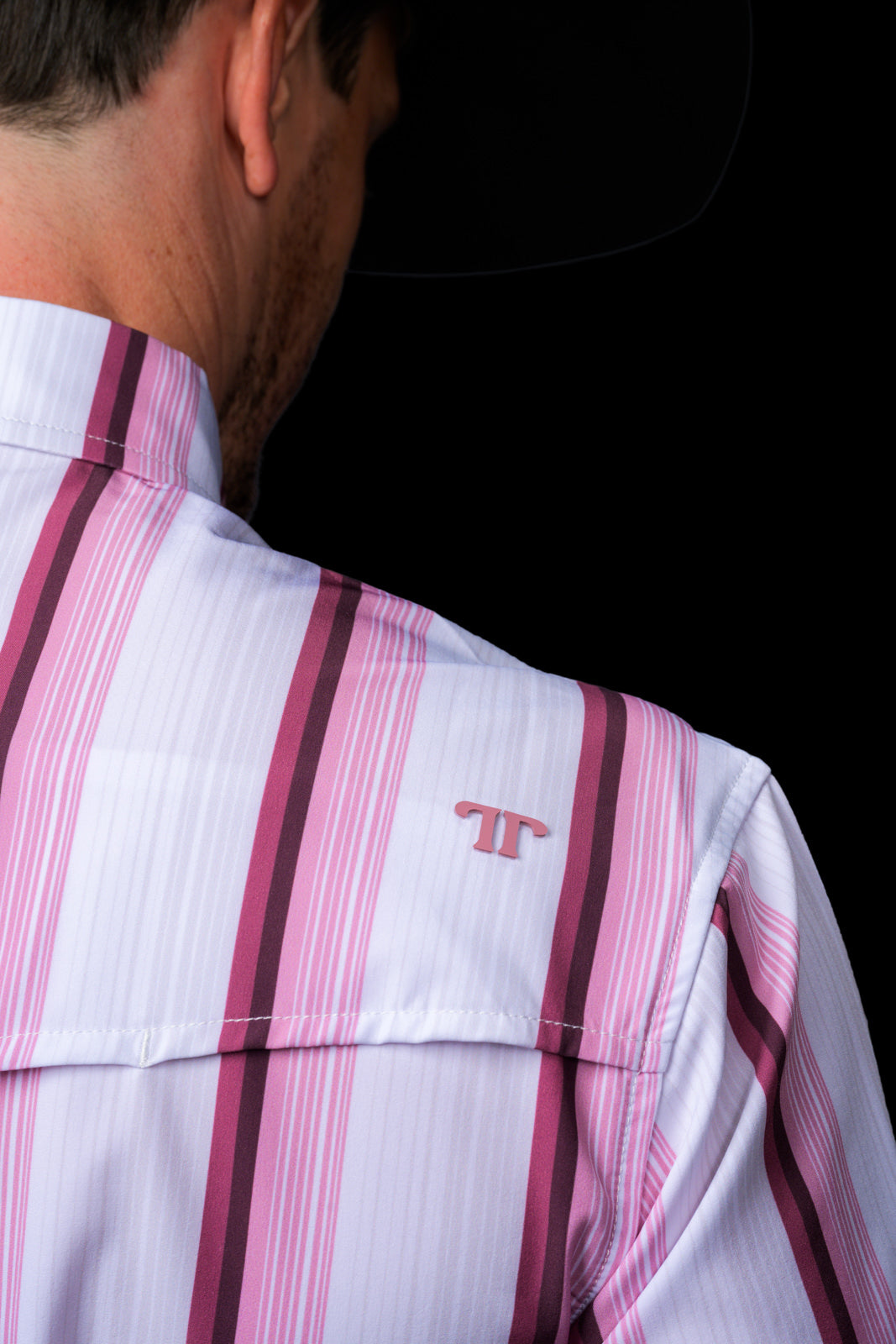 FERRELL MEN'S THE TRISTAN LONG SLEEVE PEARL SNAP - PINK