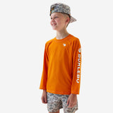 Burlebo Youth Rashguard - Orange and White
