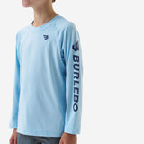 Burlebo Youth Rashguard - Baby Blue and Navy