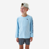 Burlebo Youth Rashguard - Baby Blue and Navy