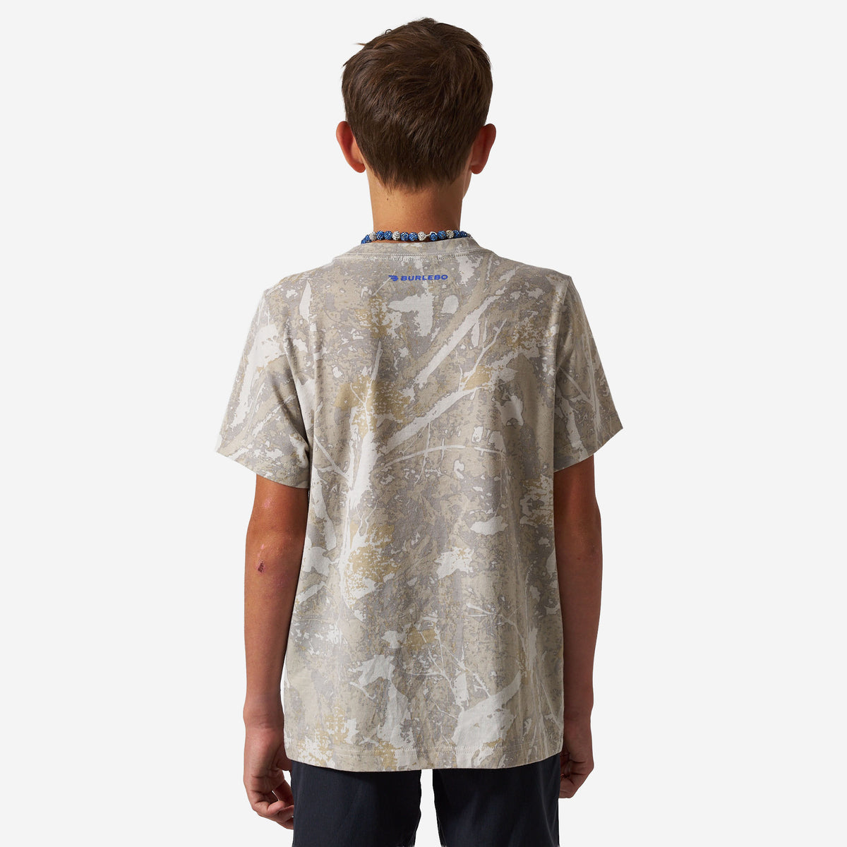 Burlebo YOUTH VINTAGE WASHED TEE - PRAY - DRIFTER CAMO