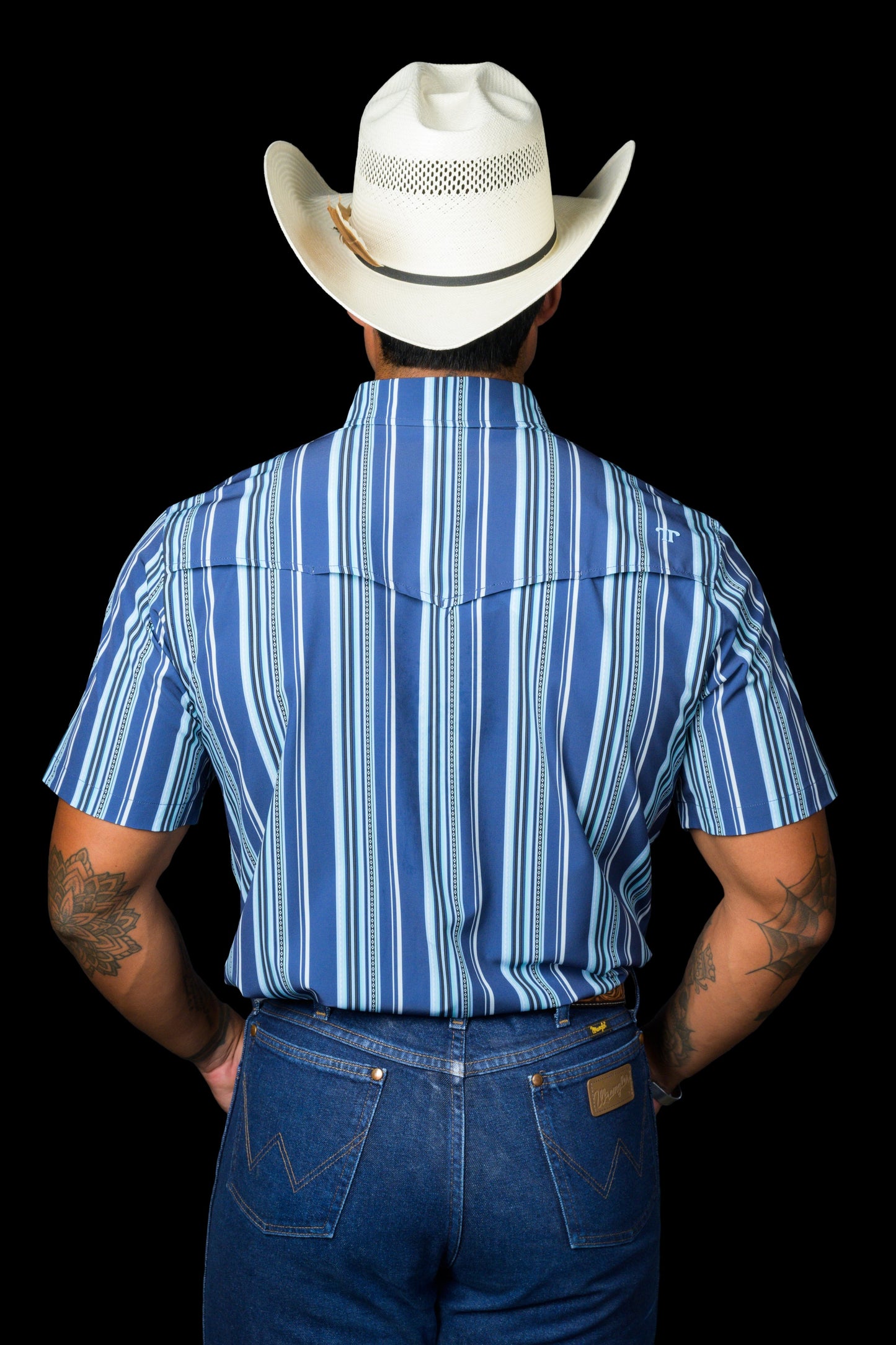 FERRELL MEN'S THE JAMES IN BLUE - SHORT SLEEVE SNAP