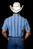 FERRELL MEN'S THE JAMES IN BLUE - SHORT SLEEVE SNAP